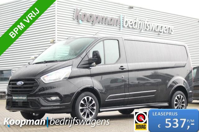 Ford TRANSIT CUSTOM 320 2.0TDCI 185pk L2H1 Sport | Automaat | Trekhaak | Camera | Carplay/Android | Lease 537,- p/m