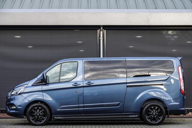 Ford TRANSIT CUSTOM L2H1 Dubbel Cabine 2.0Tdci 130Pk Aut. | Platinum Edition | Achteruitrijcamera | Leder | Treeplanken | 16''