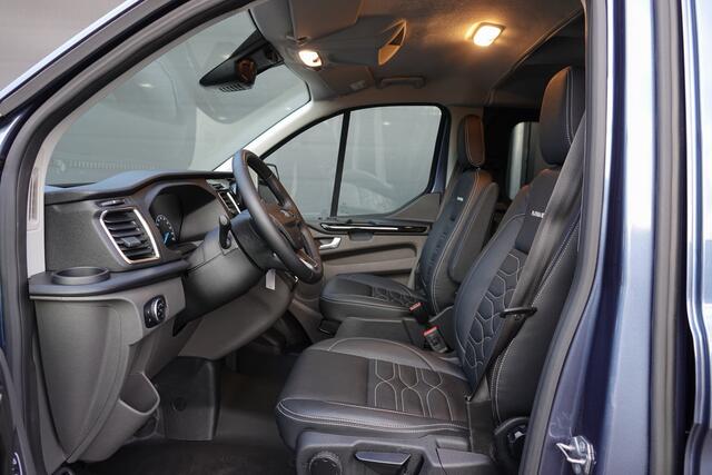 Ford TRANSIT CUSTOM L2H1 Dubbel Cabine 2.0Tdci 130Pk Aut. | Platinum Edition | Achteruitrijcamera | Leder | Treeplanken | 16''