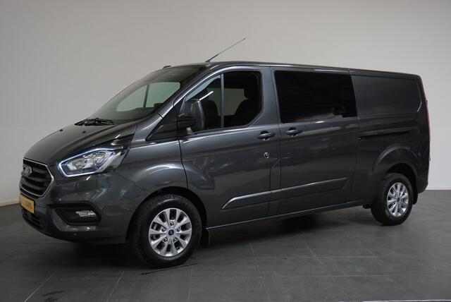 Ford TRANSIT CUSTOM 300 2.0 TDCI L2H1 Limited Dubbele Cabine Automaat | Navigatie | Airco| 2 Schuifdeuren | Trekhaak| PDC | Carplay | DAB|