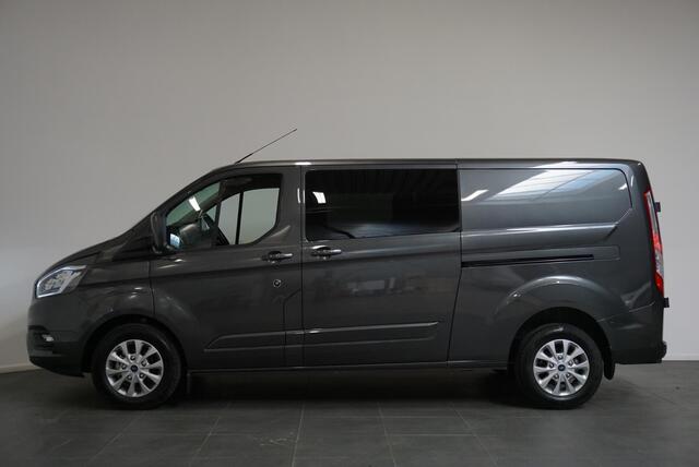 Ford TRANSIT CUSTOM 300 2.0 TDCI L2H1 Limited Dubbele Cabine Automaat | Navigatie | Airco| 2 Schuifdeuren | Trekhaak| PDC | Carplay | DAB|