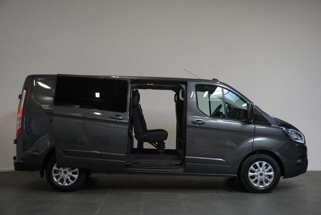 Ford TRANSIT CUSTOM 300 2.0 TDCI L2H1 Limited Dubbele Cabine Automaat | Navigatie | Airco| 2 Schuifdeuren | Trekhaak| PDC | Carplay | DAB|