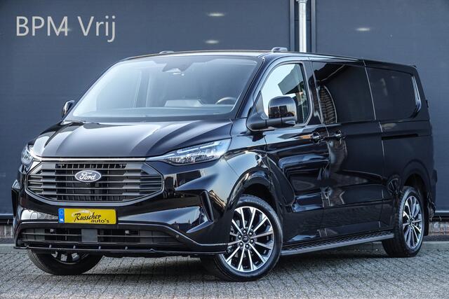 Ford TRANSIT CUSTOM L2H1 Dubbel Cabine 2.0Tdci 170Pk Aut. | Limited | 360° Camera | 2xSchuifdeur | Spoilerpack | 19'' | Agate Black