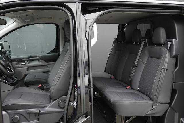 Ford TRANSIT CUSTOM L2H1 Dubbel Cabine 2.0Tdci 170Pk Aut. | Limited | 360° Camera | 2xSchuifdeur | Spoilerpack | 19'' | Agate Black