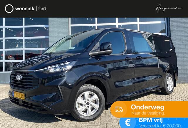 Ford TRANSIT CUSTOM 320 2.0 TDCI L2H1 Limited Dubbel cabine | Wegklapbare trekhaak | Reservewiel| Adaptive Cruise Control | Achteruitrij Camera | Dubbele schuifdeur | Géén BPM |