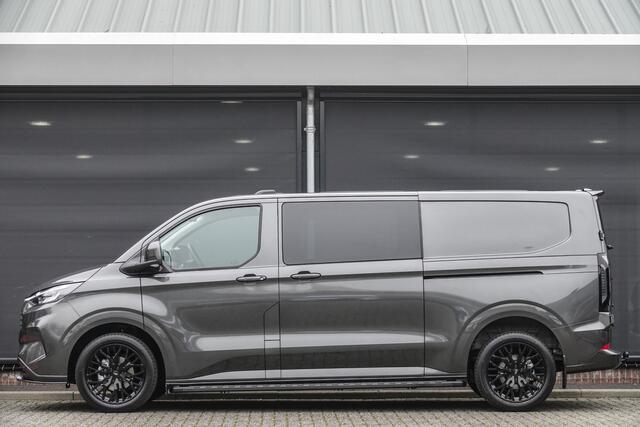 Ford TRANSIT CUSTOM L2H1 DC 170Pk Aut. | Dubbel Cabine | Limited | 360° Camera | 2xSchuifdeur | Spoilerpack | 19'' | Magnetic Grey