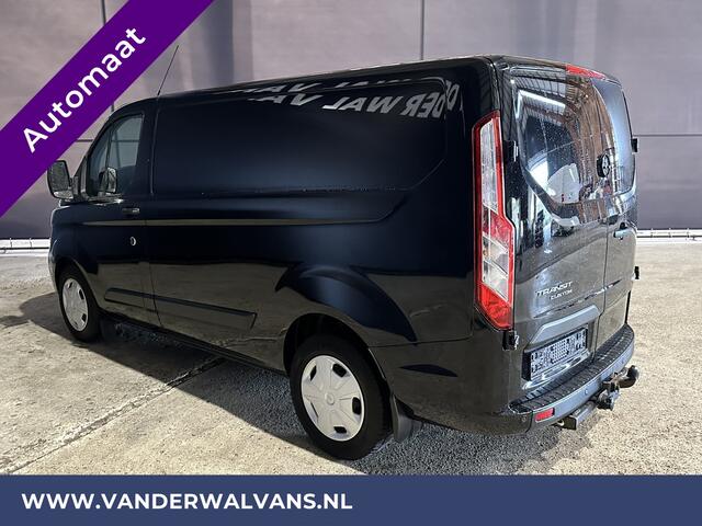 Ford TRANSIT CUSTOM 2.0 TDCI 131pk Automaat L1H1 Euro6 Airco | LED | Trekhaak | Apple Carplay | Android Auto Stoelverwarming, Verwarmde Voorruit, Cruisecontrol, Parkeersensoren, Bijrijdersbank