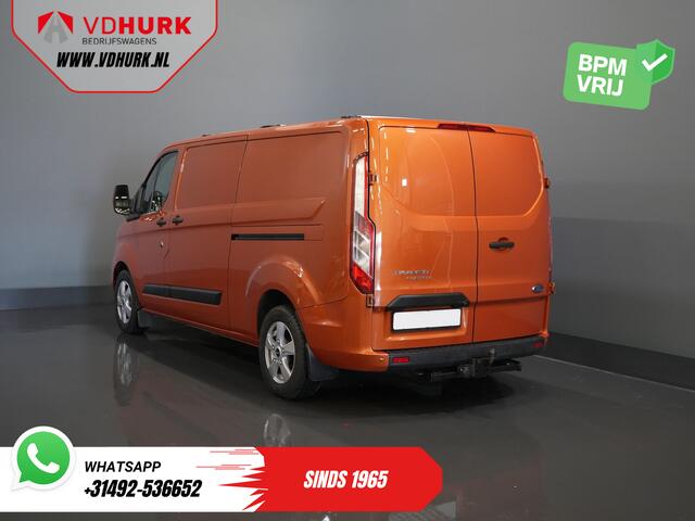 Ford TRANSIT CUSTOM 300 2.0 TDCI 130 pk Aut. L2 Limited BPM VRIJ! Bi-Xenon/ 2x Schuifdeur/ Standkachel/ Stoelverw./ Carplay/ Camera/ PDC/ LMV/ Cruise/ Trekhaak