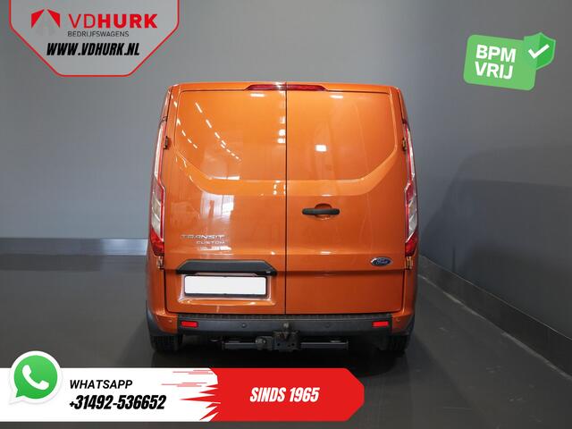 Ford TRANSIT CUSTOM 300 2.0 TDCI 130 pk Aut. L2 Limited BPM VRIJ! Bi-Xenon/ 2x Schuifdeur/ Standkachel/ Stoelverw./ Carplay/ Camera/ PDC/ LMV/ Cruise/ Trekhaak