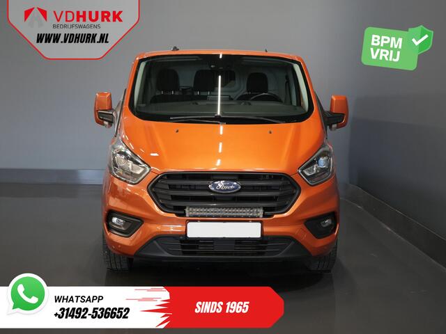 Ford TRANSIT CUSTOM 300 2.0 TDCI 130 pk Aut. L2 Limited BPM VRIJ! Bi-Xenon/ 2x Schuifdeur/ Standkachel/ Stoelverw./ Carplay/ Camera/ PDC/ LMV/ Cruise/ Trekhaak