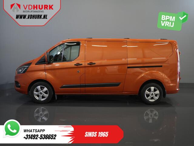 Ford TRANSIT CUSTOM 300 2.0 TDCI 130 pk Aut. L2 Limited BPM VRIJ! Bi-Xenon/ 2x Schuifdeur/ Standkachel/ Stoelverw./ Carplay/ Camera/ PDC/ LMV/ Cruise/ Trekhaak