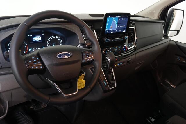 Ford TRANSIT CUSTOM 300 2.0 TDCI 130pk AutoL2H1 Limited Dubbele cabine Ford Transit Custom 300 2.0 TDCI L2H1 Limited Dubbele cabine Navi Airco 2 Schuifdeuren Trekhaak PDC Carplay DAB