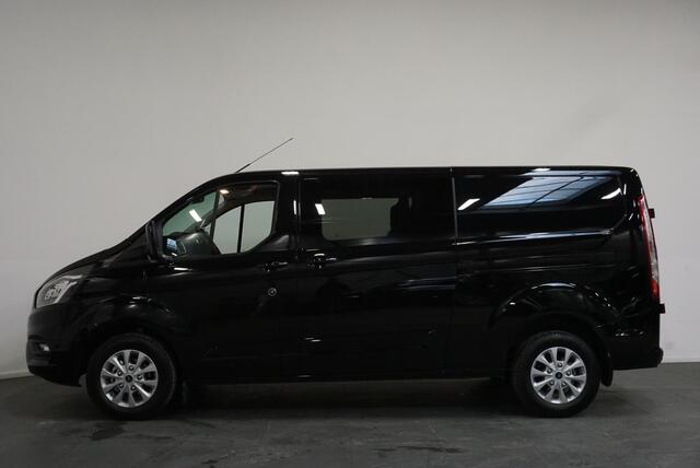 Ford TRANSIT CUSTOM 300 2.0 TDCI 130pk AutoL2H1 Limited Dubbele cabine Ford Transit Custom 300 2.0 TDCI L2H1 Limited Dubbele cabine Navi Airco 2 Schuifdeuren Trekhaak PDC Carplay DAB