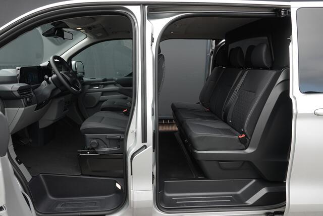 Ford TRANSIT CUSTOM L2H1 Dubbel Cabine 2.0Tdci 170Pk Aut. | Limited | 360° Camera | 2xSchuifdeur | Trekhaak | 17'' | Moondust Zilver