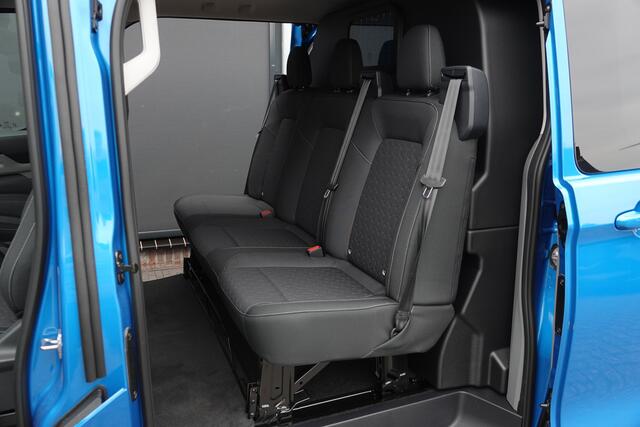 Ford TRANSIT CUSTOM L2H1 Dubbel Cabine 2.0Tdci 170Pk Aut. | Limited | 360° Camera | 2xSchuifdeur | Spoilerpack | 19'' | Digital Aqua Blue