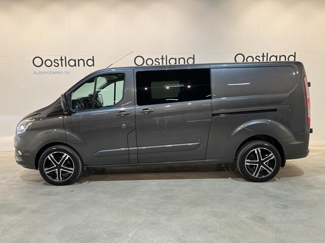 Ford TRANSIT CUSTOM 300 2.0 TDCI L2H1 Limited DC Dubbel Cabine 130 PK Automaat / Euro 6 / Schuifdeur L + R / Airco / Cruise Control / Camera / CarPlay / Trekhaak / Navigatie