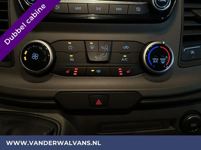 Ford TRANSIT CUSTOM 2.0 TDCI 130pk L2H1 Dubbele Cabine Euro6 Airco | Camera | LED | Apple Carplay | 5-Zits | Dakdragers Isofix, Android Auto, Cruisecontrol, Trekhaak, Parkeersensoren, Stoelverwarming, Verwarmde voorruit