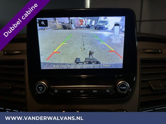 Ford TRANSIT CUSTOM 2.0 TDCI 130pk L2H1 Dubbele Cabine Euro6 Airco | Camera | LED | Apple Carplay | 5-Zits | Dakdragers Isofix, Android Auto, Cruisecontrol, Trekhaak, Parkeersensoren, Stoelverwarming, Verwarmde voorruit