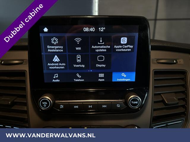 Ford TRANSIT CUSTOM 2.0 TDCI 130pk L2H1 Dubbele Cabine Euro6 Airco | Camera | LED | Apple Carplay | 5-Zits | Dakdragers Isofix, Android Auto, Cruisecontrol, Trekhaak, Parkeersensoren, Stoelverwarming, Verwarmde voorruit