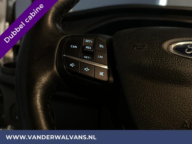 Ford TRANSIT CUSTOM 2.0 TDCI 130pk L2H1 Dubbele Cabine Euro6 Airco | Camera | LED | Apple Carplay | 5-Zits | Dakdragers Isofix, Android Auto, Cruisecontrol, Trekhaak, Parkeersensoren, Stoelverwarming, Verwarmde voorruit