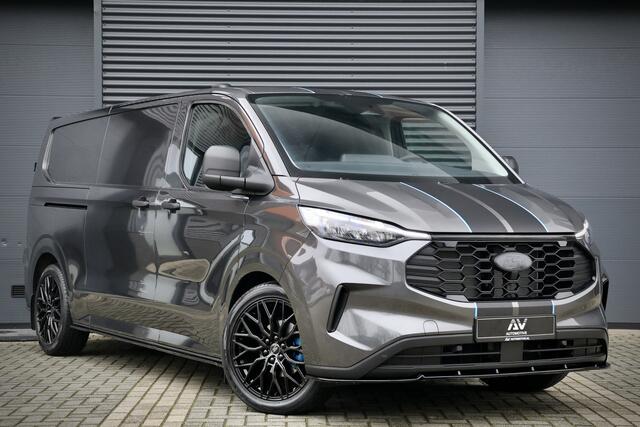 Ford TRANSIT CUSTOM 320 2.0 TDCI 170PK L2H1 DC AUT Raptor Edition | BPM VRIJ | ACC | Blind Spot | Camera | CarPlay | Lane Assist | Navigatie | 3-Zitter | Verlengde fabrieksgarantie tot 09-2029
