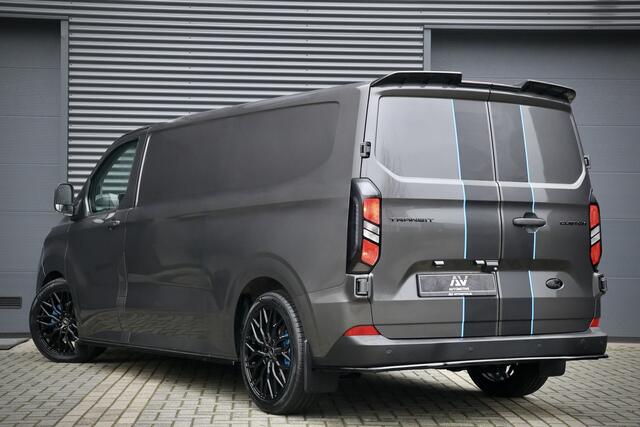 Ford TRANSIT CUSTOM 320 2.0 TDCI 170PK L2H1 DC AUT Raptor Edition | BPM VRIJ | ACC | Blind Spot | Camera | CarPlay | Lane Assist | Navigatie | 3-Zitter | Verlengde fabrieksgarantie tot 09-2029