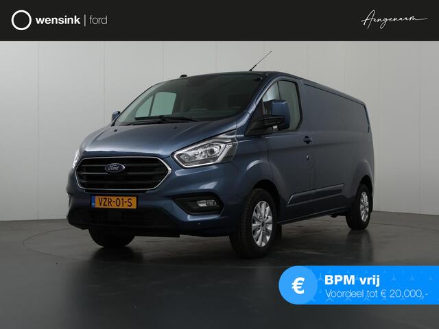 Ford TRANSIT CUSTOM 300 2.0 TDCI L2H1 Limited | LM Velgen | Navigatie | 2-zits | Trekhaak | Airco | Parkeerhulp |