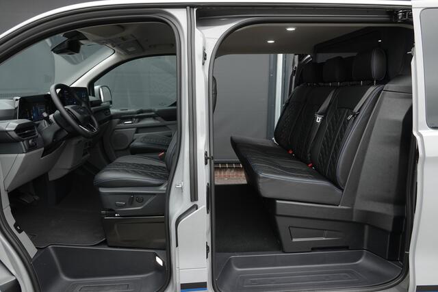 Ford TRANSIT CUSTOM L2H1 170Pk Aut. | Sport | Dubbele cabine | 5-Persoons | Leder | 2xSchuifdeur | 360°Camera | Trekhaak | Glaslook panelen | 20''