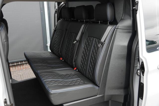 Ford TRANSIT CUSTOM L2H1 170Pk Aut. | Sport | Dubbele cabine | 5-Persoons | Leder | 2xSchuifdeur | 360°Camera | Trekhaak | Glaslook panelen | 20''