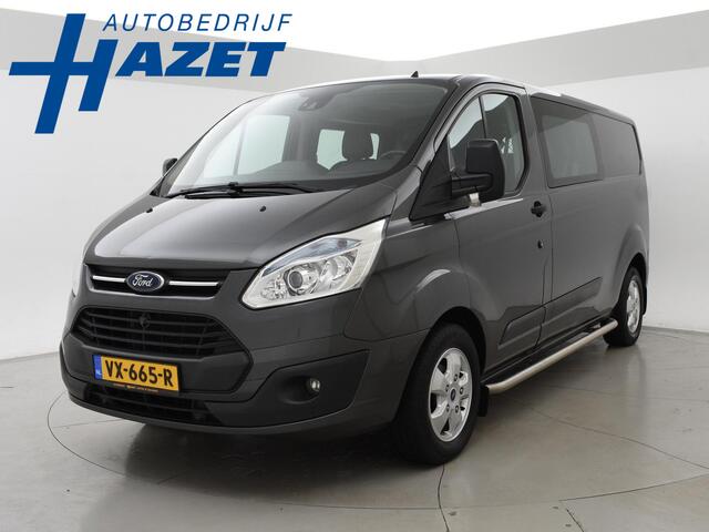Ford TRANSIT CUSTOM 2.2 TDCI L2H1 DUBBEL CABINE + LEDER | STOELVERWARMING | TREKHAAK 2800 KG | CAMERA