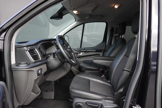 Ford TRANSIT CUSTOM L1H1 2.0Tdci 185Pk Aut.| Sport | Dubbel Cabine | 2xSchuifdeur | Achteruitrijcamera | Treeplanken | 17''