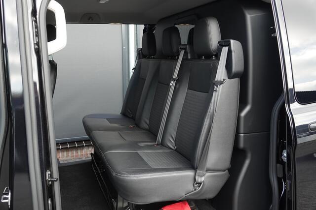 Ford TRANSIT CUSTOM L1H1 2.0Tdci 185Pk Aut.| Sport | Dubbel Cabine | 2xSchuifdeur | Achteruitrijcamera | Treeplanken | 17''