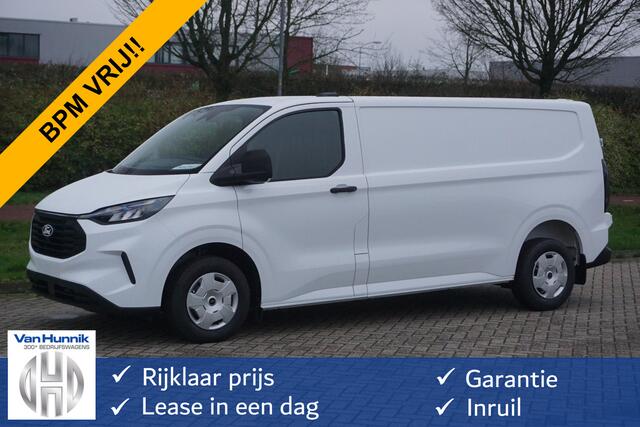 Ford TRANSIT CUSTOM 300L 136PK Trend AUT BPM VRIJ!! 13" Sync Apple CP/ Android A. Cam!! NR. E02*