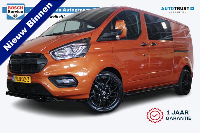 Ford TRANSIT CUSTOM 320 2.0 L2H1 Limited DC | Incl. 12 maanden garantie | Dubbele cabine | Cruise control | Climate control | Stoelverwarming | Trekhaak | Parkeercamera | Maxton lip | Apple carplay/Android auto | DAB | Winterset |