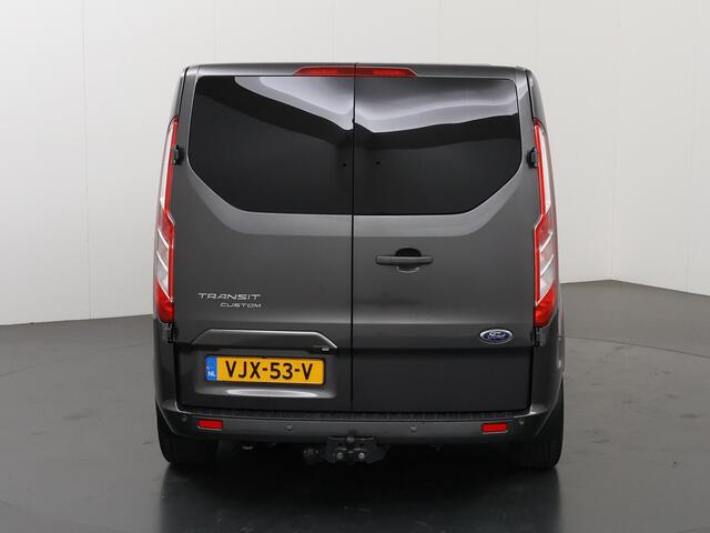 Ford TRANSIT CUSTOM 320 2.0 TDCI Aut. | L2 H1 | Platinum Edition | DC | LM Velgen | Schuifdeur L+R | Lederen bekleding | Navigatie | Parkeercamera | 5-zits