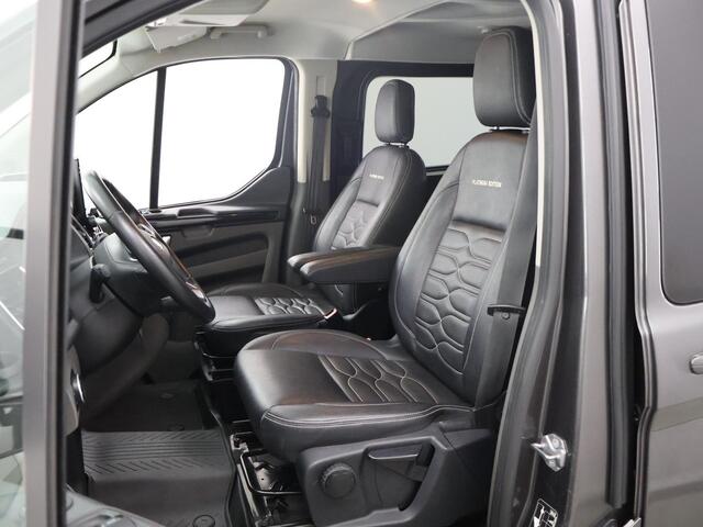 Ford TRANSIT CUSTOM 320 2.0 TDCI Aut. | L2 H1 | Platinum Edition | DC | LM Velgen | Schuifdeur L+R | Lederen bekleding | Navigatie | Parkeercamera | 5-zits