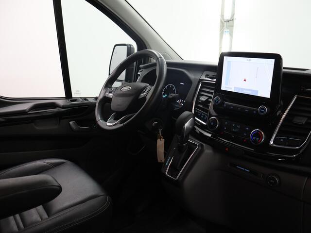 Ford TRANSIT CUSTOM 320 2.0 TDCI Aut. | L2 H1 | Platinum Edition | DC | LM Velgen | Schuifdeur L+R | Lederen bekleding | Navigatie | Parkeercamera | 5-zits