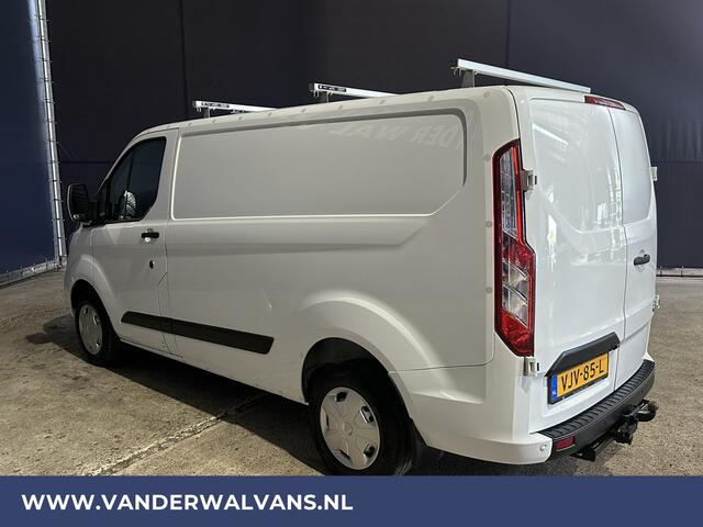 Ford TRANSIT CUSTOM 2.0 TDCI 130pk L1H1 Euro6 Airco | 2500kg Trekhaak | Camera | Apple carplay | Android auto cruisecontrol, parkeersensoren, dakdragers, verwarmde voorruit, bijrijdersbank