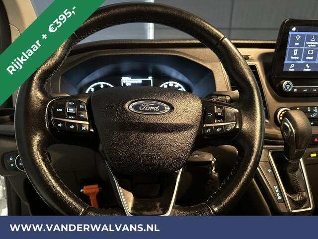 Ford TRANSIT CUSTOM 2.0 TDCI 130pk Automaat L2H1 inrichting Euro6 Airco | Camera | Stoelverwarming | Apple carplay Android auto, Cruisecontrol, Parkeersensoren, Trekhaak, Verwarmde voorruit