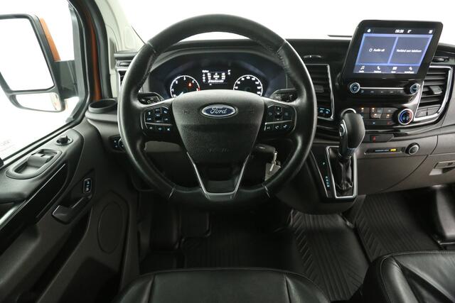 Ford TRANSIT CUSTOM 290 2.0 TDCI L1H1 Sport 185PK Automaat Airco Camera Cruise Carplay PDC LED 3 Persoons 18"LMV Trekhaak
