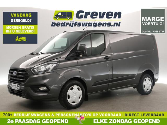 Ford TRANSIT CUSTOM 2.0 TDCi L1H1 Marge Automaat Airco Cruise Camera Carplay Navi PDC LED 3 Persoons Trekhaak