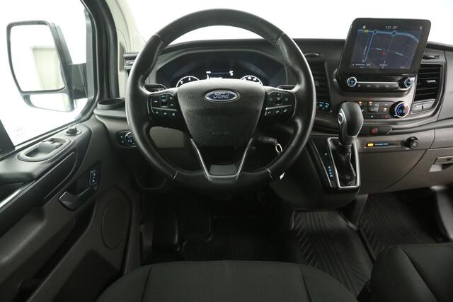Ford TRANSIT CUSTOM 2.0 TDCi L1H1 Marge Automaat Airco Cruise Camera Carplay Navi PDC LED 3 Persoons Trekhaak