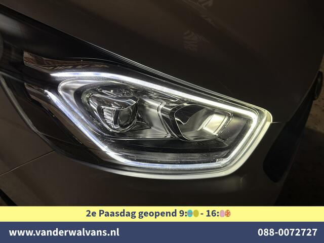 Ford TRANSIT CUSTOM 2.0 TDCI 131pk L2H1 Euro6 Airco | LED | Cruisecontrol | Verwarmde voorruit | 2800kg trekvermogen Parkeersensoren, Bijrijdersbank,