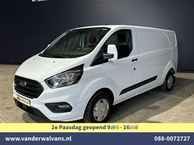 Ford TRANSIT CUSTOM 2.0 TDCI 131pk L2H1 Euro6 Airco | LED | Cruisecontrol | Verwarmde voorruit | 2800kg trekvermogen Parkeersensoren, Bijrijdersbank,