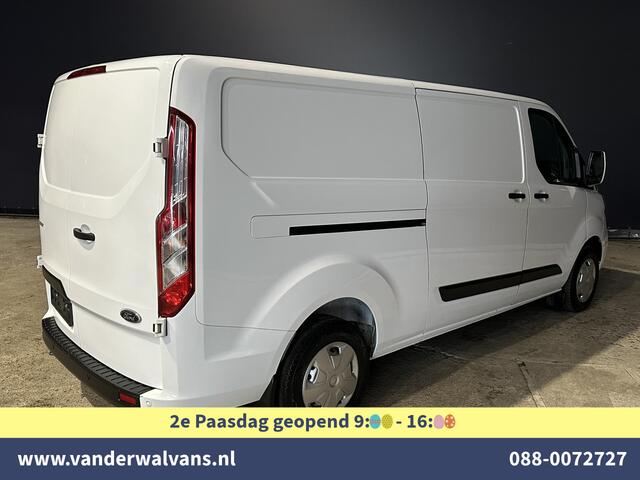 Ford TRANSIT CUSTOM 2.0 TDCI 131pk L2H1 Euro6 Airco | LED | Cruisecontrol | Verwarmde voorruit | 2800kg trekvermogen Parkeersensoren, Bijrijdersbank,