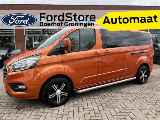 Ford TRANSIT CUSTOM 340 2.0 TDCI L2H1 Limited AUTOMAAT 170PK DUBBEL CABINE CAMERA I LEDER I CRUISE I AIRCO I 5 PERS. I 1e EIG.