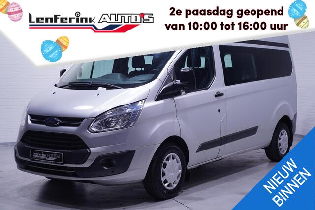 Ford TRANSIT CUSTOM 2.0 TDCI 130 pk L2H2 Dubbel Cabine 6p Airco Cruise Control, PDC V+A, Hoog Dak