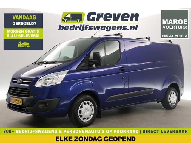 Ford TRANSIT CUSTOM 290 2.2 TDCI L2H1 Marge Airco Cruise Camera Navi PDC 3 Persoons Trekhaak