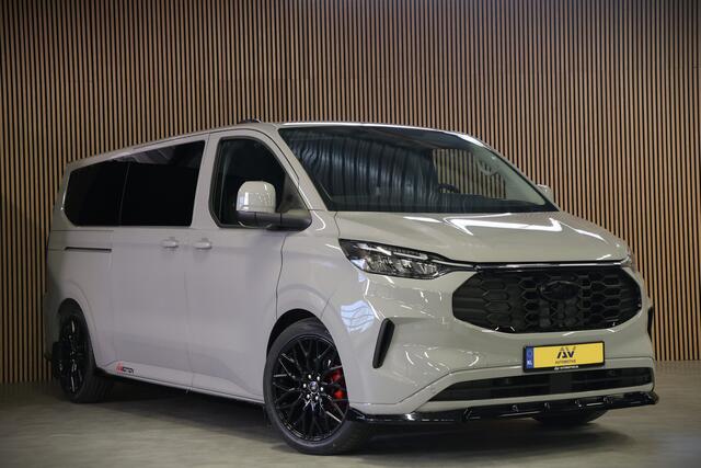 Ford TRANSIT CUSTOM 320 2.0 TDCI 170PK L2H1 LIMITED DC AUT | BPM VRIJ | L+R Schuifdeur | ACC | Blind Spot | Navigatie | Camera | CarPlay | Lane Assist | Stoelverwarming | Raptor Edition | Trekhaak | 6-Zitter | Dubbel Cabine | Verlengde fabrieksgarantie tot 09-2029