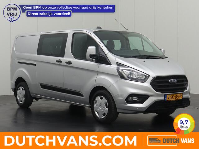 Ford TRANSIT CUSTOM 2.0TDCI 130PK Lang Automaat Dubbele Cabine | Leder | Navigatie | Camera | Trekhaak